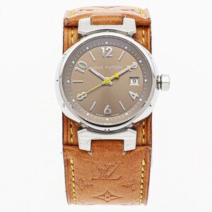 LOUIS VUITTON Watches Q1212 Stainless Steel/leather Quartz